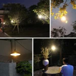 Factory direct solar chandelier outdoor courtyard garden corridor waterproof solar led street light wrought iron retro