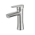 Import Factory direct square design 304 stainless steel bathroom faucet brushed sanitary ware with wholesale price from China