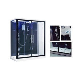 Factory direct supply bathroom double shower cabin rectangular 2 person steam shower room