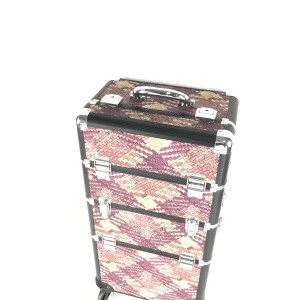 Factory Directly new design professional makeup trolley case multipurpose detachable aluminum f with drawers