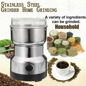 Factory Electric Stainless Steel Pepper Chopper Nuts Milling Machine Bean Grain Grinding Machine Coffee Bean Grinder for Kitchen