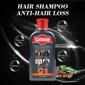Factory manufacturer  natural plant coffeine nourishing anit hair loss shampoo for hair growth