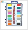 Factory Manufacturer Non toxic safe 16 colors Bulk wholesale art supplies tempera water color paint set for kids