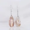 Factory OEM service for white mop shell fashion accessories raw materials earrings
