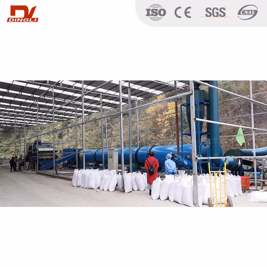 Factory Price Cassava Dregs Tapioca Flour Rotary Drum Dryer