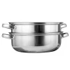 Factory Price  Hot Sales 28cm Stock Pots  Multi-layers Cooking Steamer Pot Stainless Steel For Instant  Food Cooking