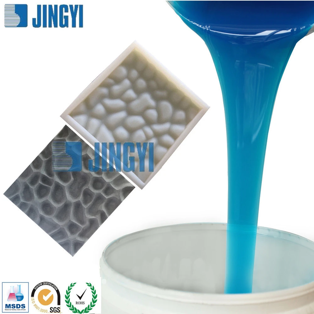 Factory price RTV2 mould making liquid silicone rubber silicon for concrete stamp