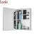 Import Factory price small bathroom make up cabinet mirrored LED stainless steel cabinet with touch sensor switch CE SAA UL from China