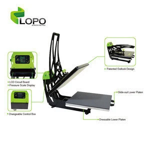 Factory Supply Auto Clam Slider Heat Press Machine from LOPO tech