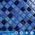 Import factory supply decorative design roman mosaic patterns the mix blue ceramic mosaic tiles from China
