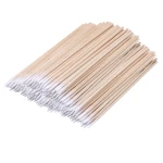 Factory Wholesale disposable shower 100pcs bamboo ear cleaning makeup cotton swab