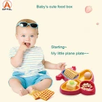 Factory Wholesale OEM Plane Shape Kids Food Divide Eating Plate Baby Toddler Plate