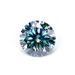 fancy color 6.5mm loose moissanite diamond stones vvs1 vvs2 green moissanite price per carat
