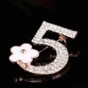 Fashion Channel Brooches Pin Number 5 CC Brooches For Wedding