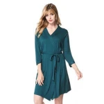 Fashion comfortable women casual wearing modal cotton pajamas homewear bathrobe