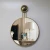 Import Fashion Customized Decorative Stainless Steel Metal Framed Round Gold Wall mounted Bedroom Mirror with Convex Mirror Decoration from China