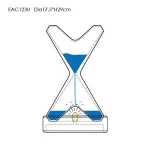 Fashion designers concrete base MINI hourglass