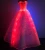 Import Fashion Hotsale RGB LED Light up Glow in the dark Luminous fabric Ball Gown Wedding fiber optic dress from China