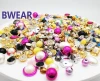 Fashion New Sample Factory Direct Encrusted Crystal Fancy Wholesale Bulk Plastic Garment Rhinestone Beads