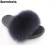 Import fashion women real fur slippers fox fur slides wholesale from China