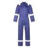 Fire Retardant Coveralls Jump Suit Flame Retardant 100% Cotton Long Sleeve Oem With High Visibility Reflective