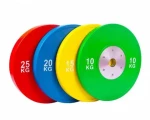 Fitness Competition Bumper Plates Weight Lifting Barbell Color Rubber Bumper Plate