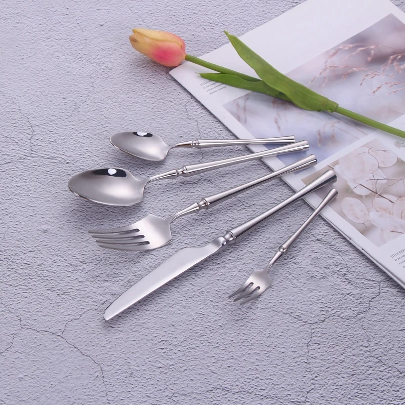 Flatware Set Wedding Gift Fork And Spoon Silverware Stainless Steel Cutlery