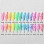 Fluorescent Neon Effect Nail Art Wire Drawing Pulling uv led gel polish Silk Spider Off Luminous Spider Gel Liner Nail Art