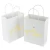 foil gold custom Glossy Laminated Gift Shopping Paper Bag