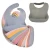 Foldable BPA Free food grade silicone baby bibs wholesale baby items custom design waterproof silicone bib with catcher