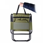 Folding Cooler Bag Stool Camping Chair Stool Backpack with Cooler Bag