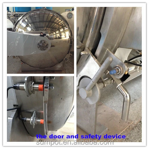 Food processing retort for meat /milk/vegetable /fruit pouch /canned sterilizer single door autoclave machinefood retort machine
