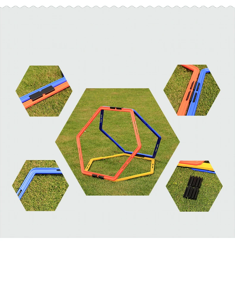 Football Training Use Hexagonal Agility Rings Football Rings