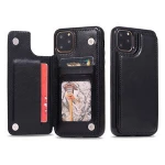 For iPhone 8 XS 11 Pro Ultra Thin Flip Card Holder Mobile Phone Bags & Case for Samsung S10 TPU Leather Phone Case