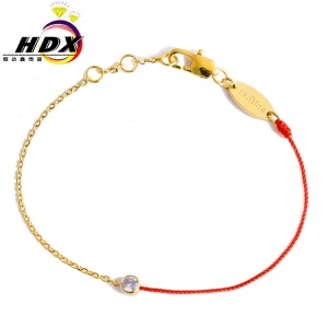 Foreign Trade hot-selling popular single diamond half-chain red hand rope