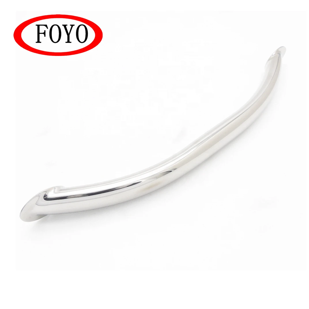 FOYO Brand Hot Sale 304 Stainless Steel Oval Grab Handle 16&#x27;&#x27; Marine Boat Yacht Polished Handrail for Boat and Sailboat
