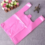 Free Sample Hdpe Custom Printed Logo Black T Shirt Plastic Bag