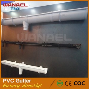Free Sample New Decoration Material Half Round Type Plastic PVC Rainwater Gutter