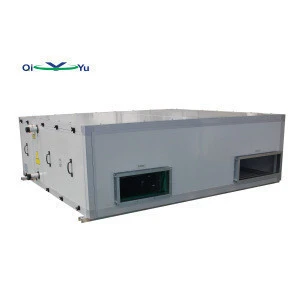 fresh air  energy exchanger cross flow ventilation system with pipe coil