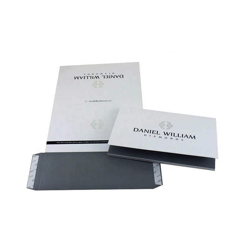 FSC White Card Large Size Hot Stamp Logo Wedding Gift Invitation Paper Custom Envelope
