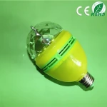 Full Color AC 85-260V 3W / 6W Led Rotating Light with Yellow Lamp Housing