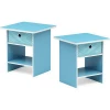 Fully Stocked Bedside Nightstand Cabinet With Drawers