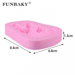 FUNBAKY JSF594 wedding cake decorating tools fondant cake bride groom shape cake baking molds