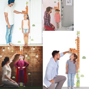 FUNLIFE Eco-friendly Acrylic Removable Baby Growth Chart Self-adhesive Height Ruler for Children&#39;s Room HR010
