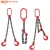 Import G80 lifting chain/grade g80 alloy chain / High strength Ring Heavy Duty 2 two legs crane lifting chain sling With Clevis Hook from China