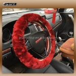 Genuine Sheepskin Car Leather Sewing Steering Wheel Cover