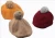Import Girls Kids Wool Beret Cap with Fur Ball Beret from China