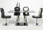 glass modern dining table kitchen table