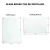 Import Glass Whiteboard, Magnetic Dry Erase White Board, 3&#39; x 2&#39;, Infinity, White Surface from China