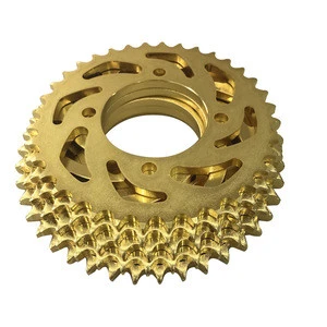 Gold color Once formed technology Best performance Motorcycle rear sprocket for 38T